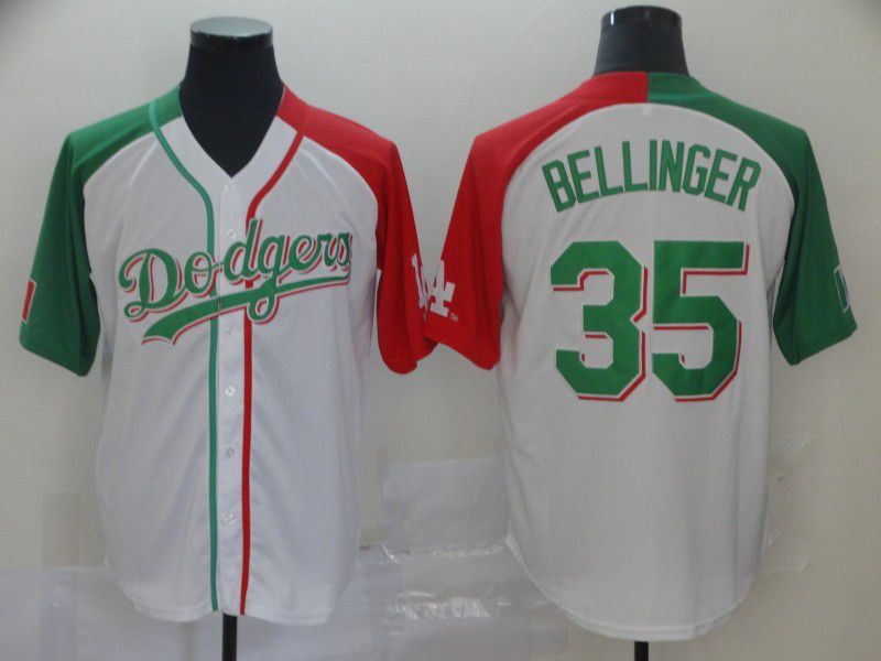 Men Los Angeles Dodgers #35 Bellinger White Game MLB Jerseys